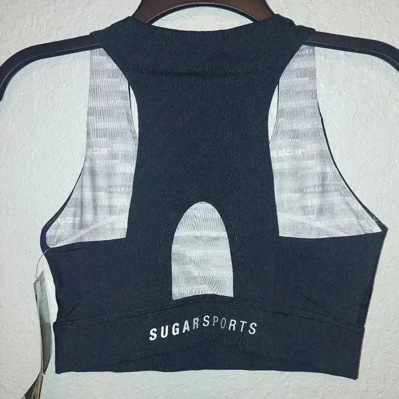 NWT Sugar Shock Sports Bra Black Small MSRP $89 - Picture 3 of 9
